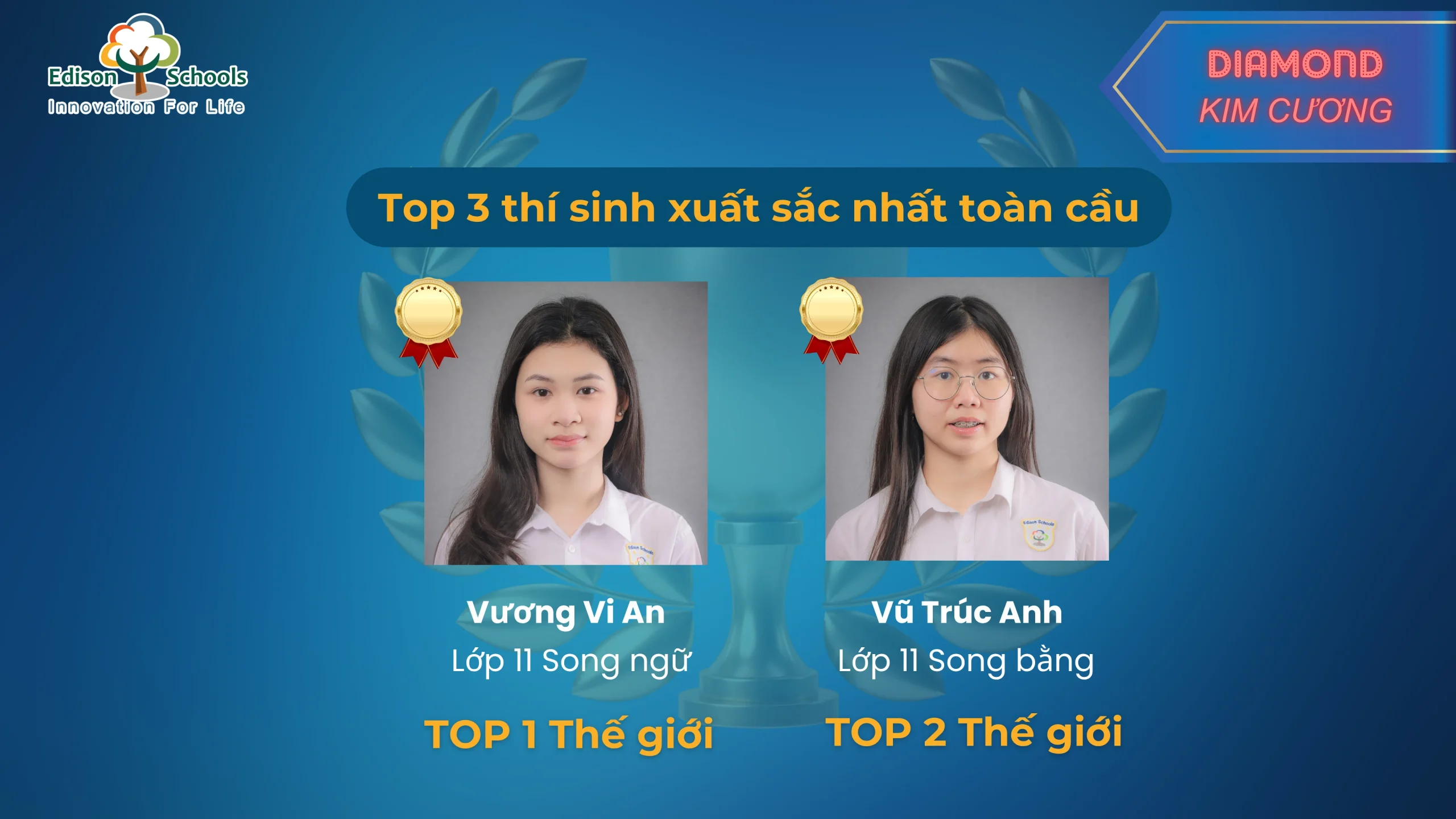Thí sinh đạt thành tích kim cương trong kỳ thi FISO