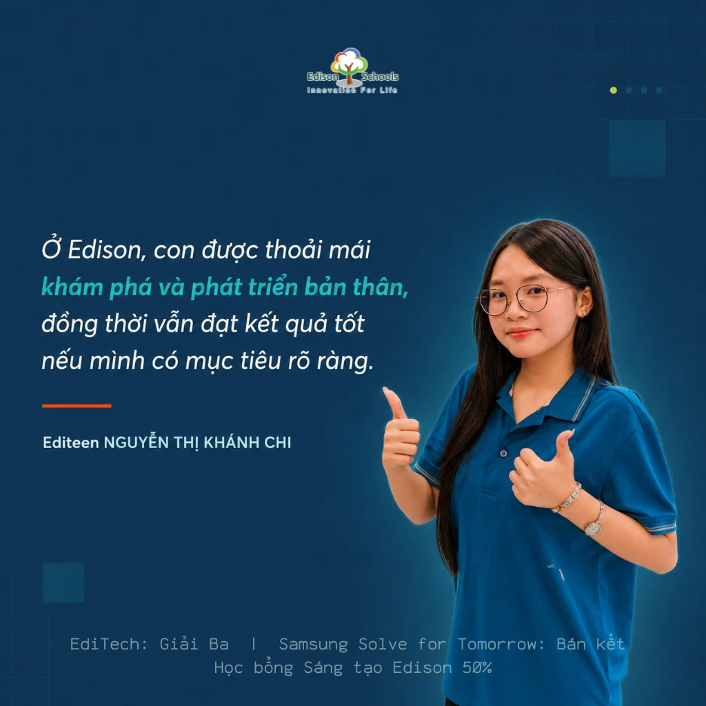 học sinh Edison Khánh Chi