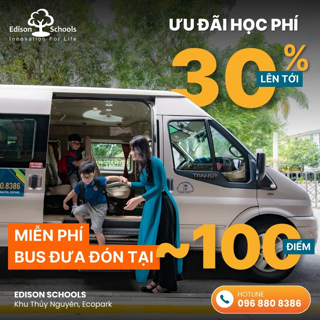 Trường PTLC Edison Ecopark thông báo tuyển sinh năm học 2026-2027