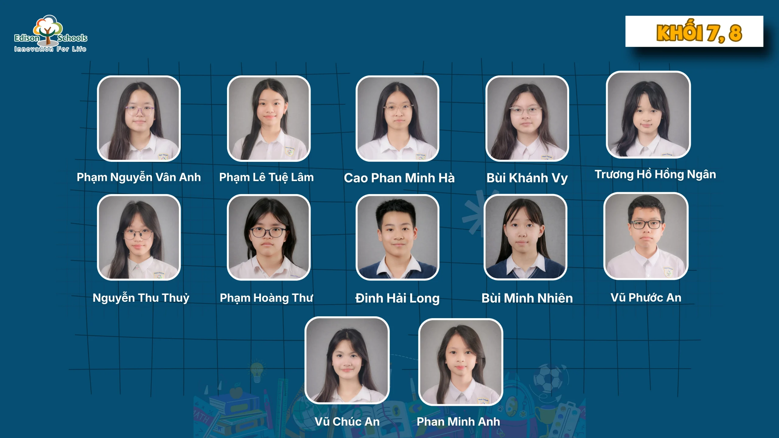 Thí sinh đạt Học bổng Sáng tạo Edison