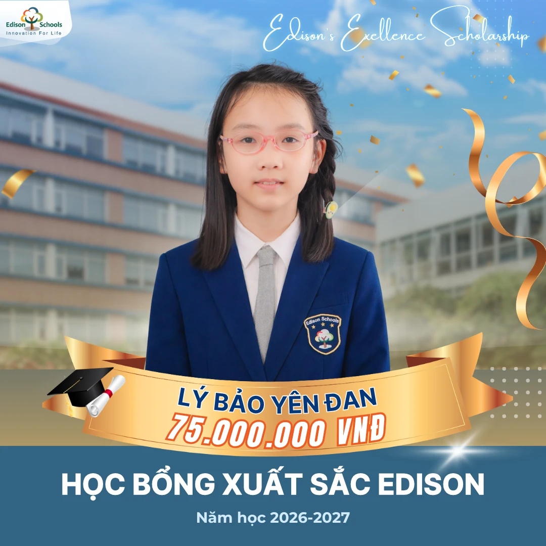 học sinh Lý Bảo Yên Đan đạt Học bổng 75.000.000 đồng