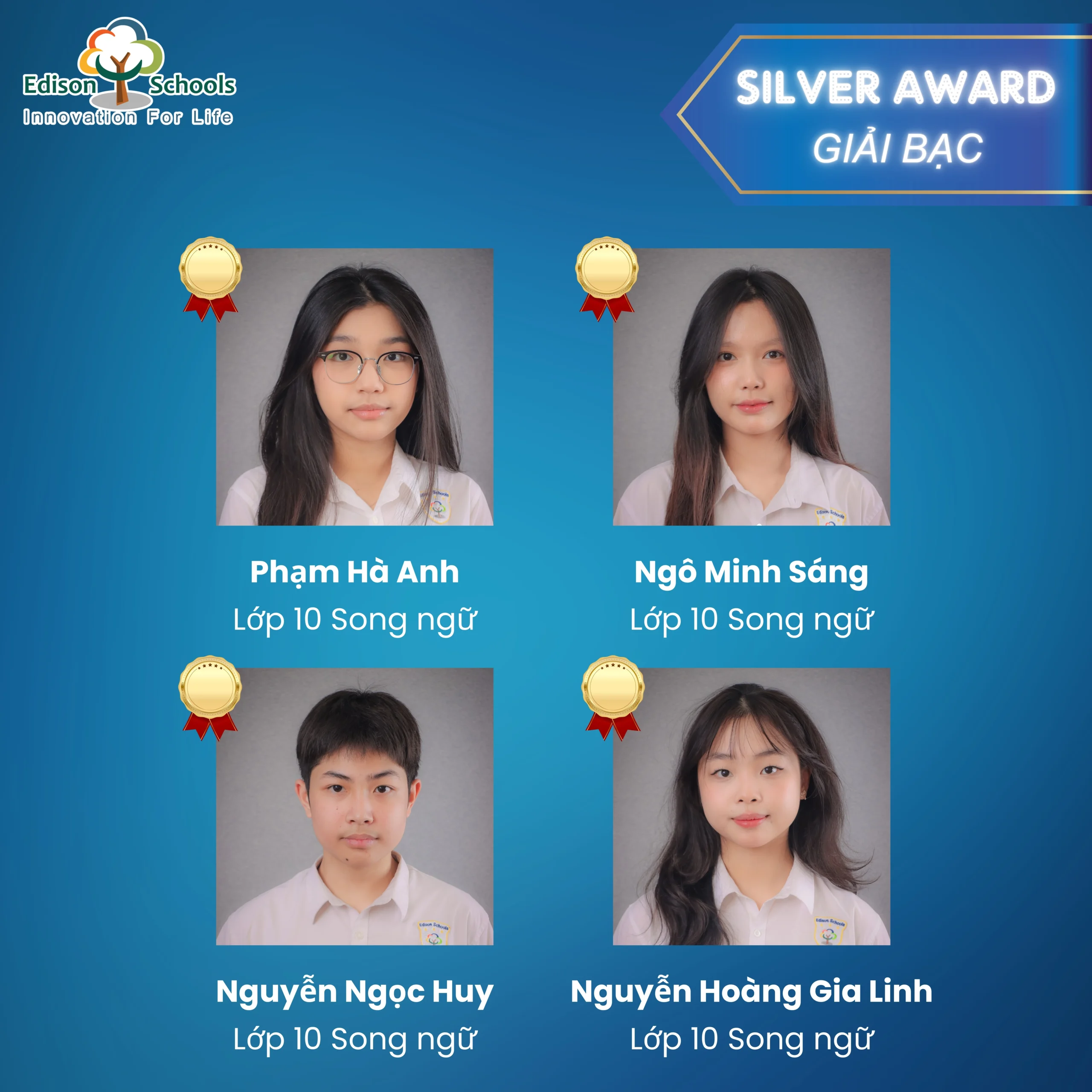 Edison Schools Ecopark | Editeens TPT đạt thành tích ngoạn mục tại FISO: tăng mạnh số huy chương vàng, 100% học sinh đủ điều kiện tham dự giải quốc tế