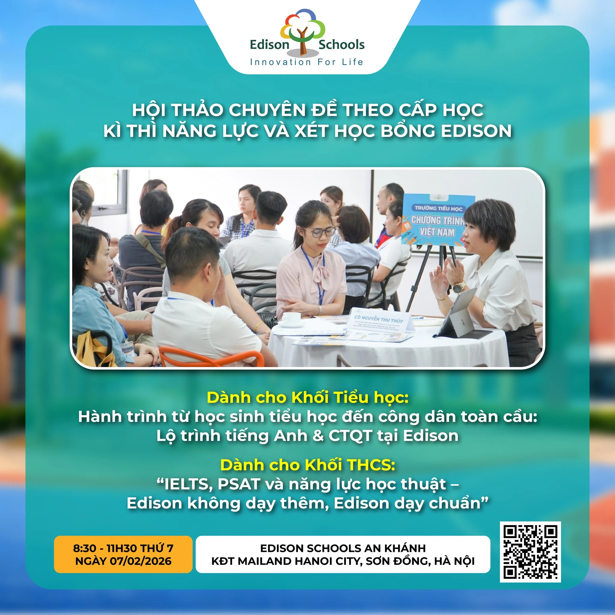 CHUỖI SỰ KIỆN “EXPLORE EDISON” – CÙNG CON KHÁM PHÁ NGÔI TRƯỜNG MƠ ƯỚC