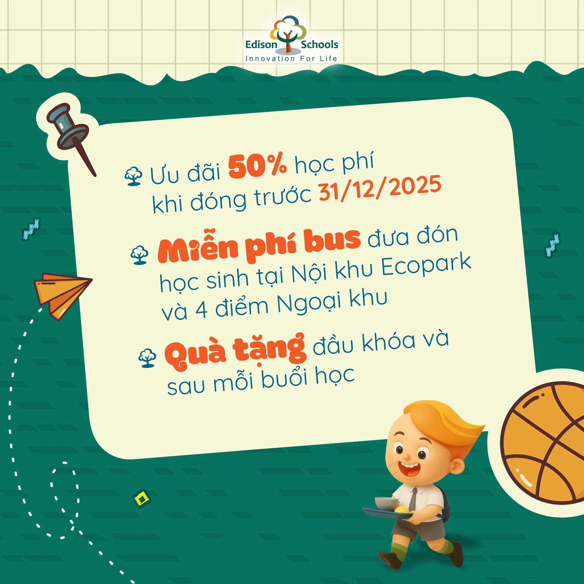 ☀️ “Chào eddie lớp 1” – Khóa Tiền tiểu học giúp con sẵn sàng vào lớp 1