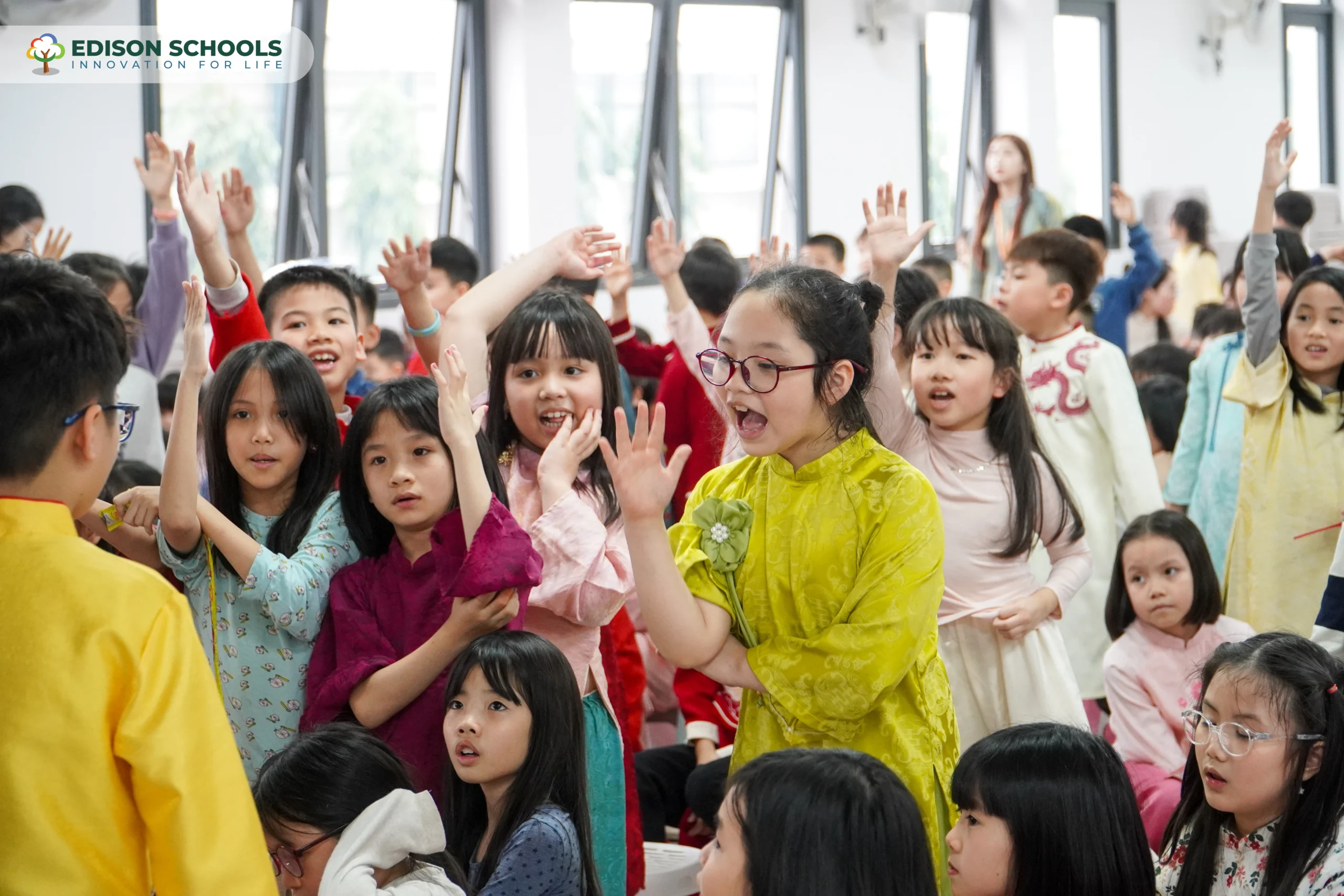 SCHOOL COLOUR DAY (TRADITIONAL RAINBOW) – SẮC XUÂN RỘN RÀNG TRỞ LẠI SÂN TRƯỜNG EDISON SCHOOLS AN KHÁNH