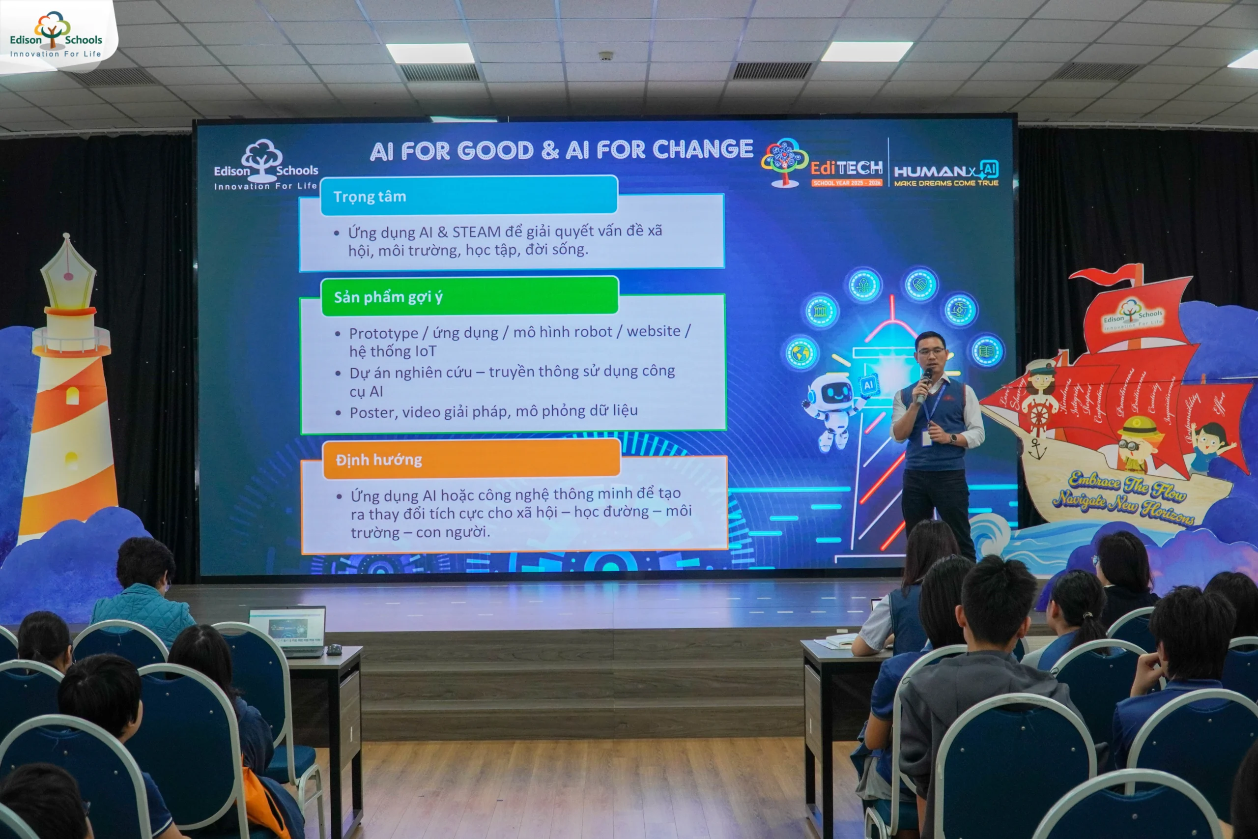 Hệ thống Trường PTLC Edison phát động Cuộc thi EDITECH 2025-2026: Human x AI – Make Dreams Come True