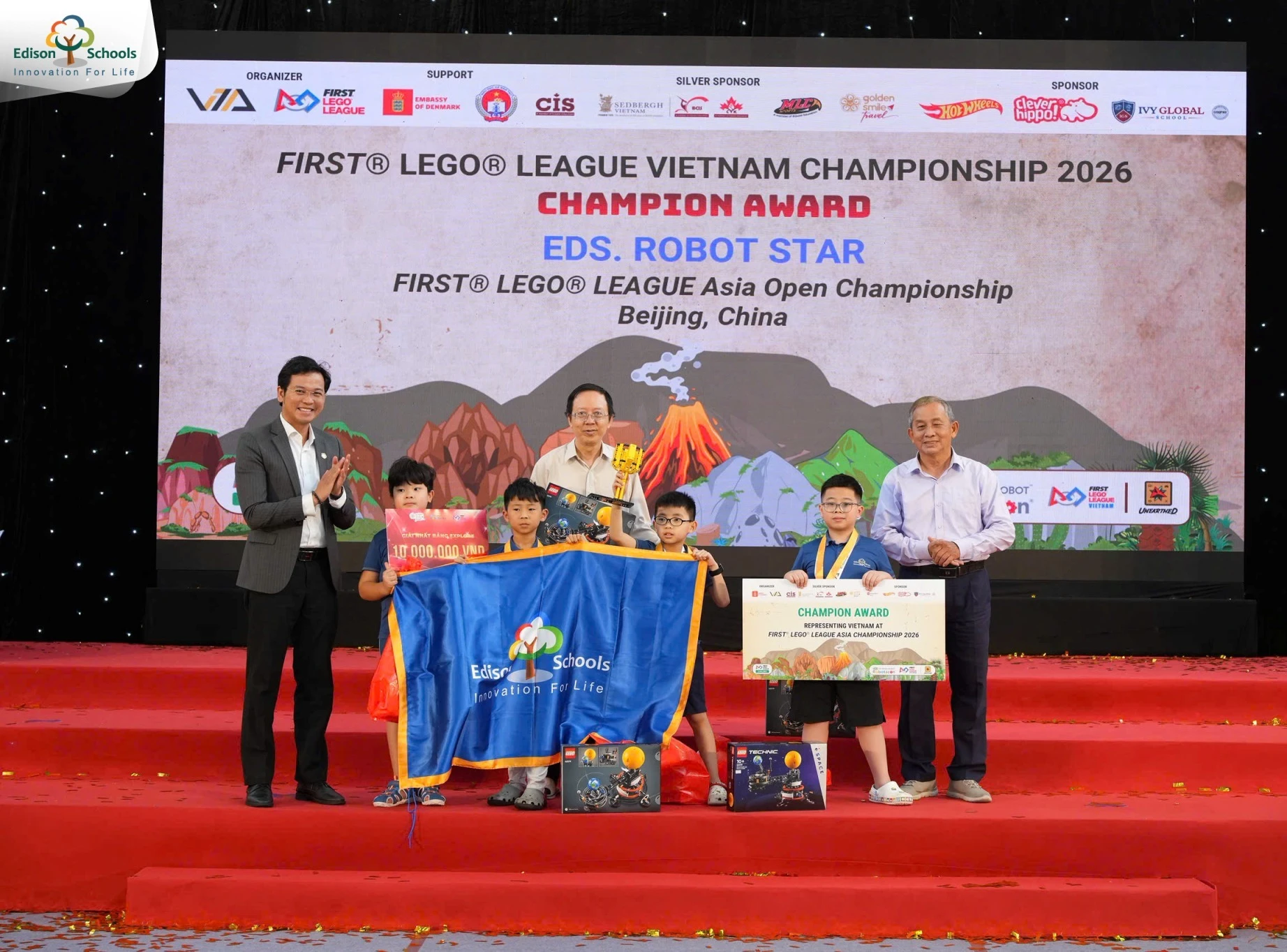 đội EDS. ROBOT STAR nhận giải Vô địch Quốc gia FIRST® LEGO® LEAGUE 2026
